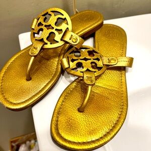 COPY - Gold Tory Burch miller sandals